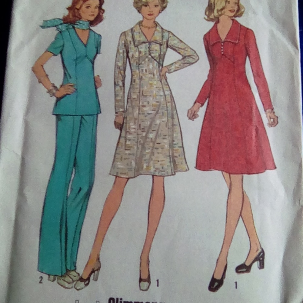 Vintage Simplicity Dress Tunic Sz 10 & 12